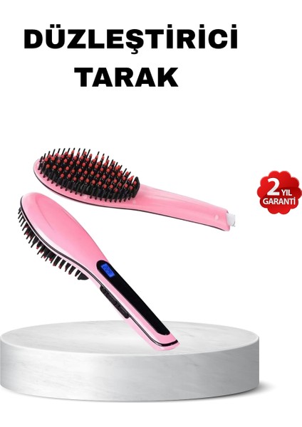 Dijital Ekranlı Seramik Saç Düzleştirici Tarak – 5 Kademeli Isı Ayarı, İyon Kontrollü