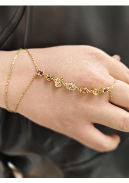 Çelik Renkli Taşlı Şahmeran