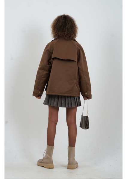 Kahve Kadife Yaka Mont indirimleri