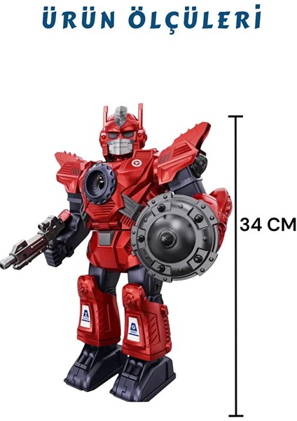 Pilli Sesli Işıklı ve Müzikli Buhar Çıkartan Hareketli Pilli Robot 34 cm - Buhar Atan Müzikli Robot modelleri