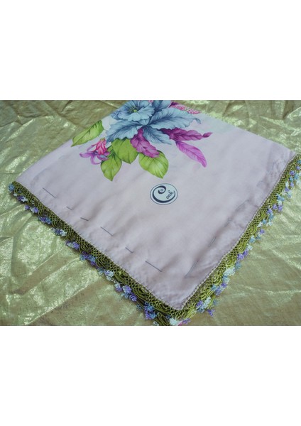 ve Reyhan El Emeği Iğne Oyası Yazma , Fular ,yemeni, Mevlit Örtüsü ,hediyelik 4 Kenarı Oyalı