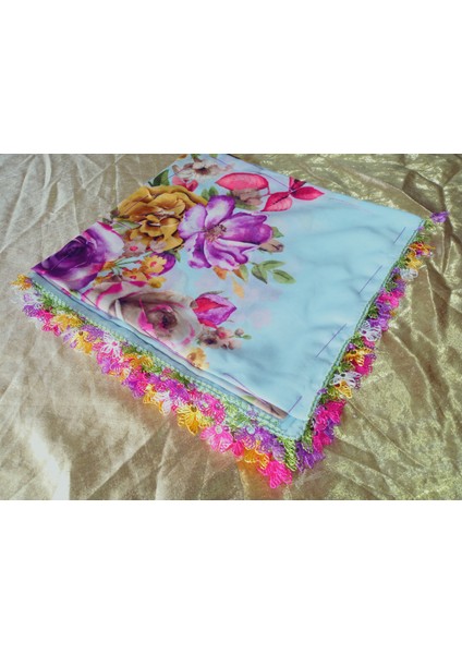 ve Reyhan El Emeği Iğne Oyası Yazma , Fular ,yemeni, Mevlit Örtüsü ,hediyelik 4 Kenarı Oyalı