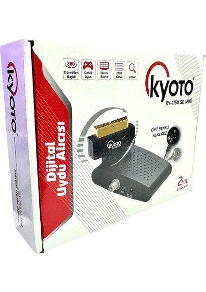 Kyoto KY-1750 Sd Mini Dijital Scart Uydu Alıcısı Ekran Bölme