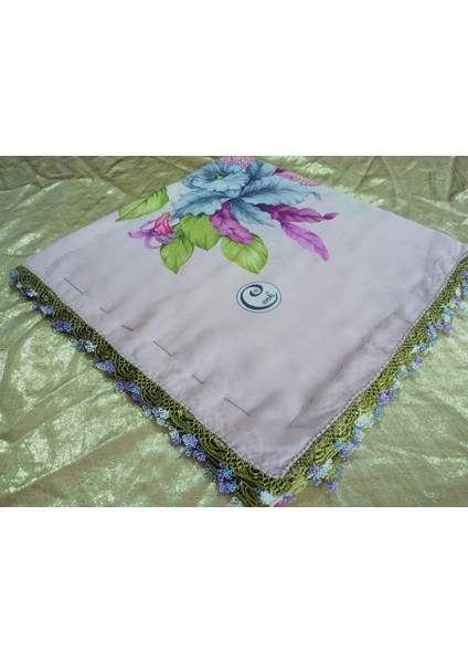 ve Reyhan El Emeği Iğne Oyası Yazma , Fular ,yemeni, Mevlit Örtüsü ,hediyelik 4 Kenarı Oyalı