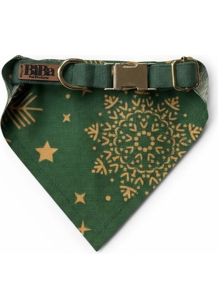 Biba Pet Yılbaşı Konsept Zilli Kedi Boyun Tasması-Yeşil Çıkarılabilir Fular fiyatları