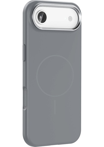 iPhone 17 Air Kılıf M-Safe Şarj Özellikli Metal Kamera Çerçeveli Brvh Edi Silikon Kapak - Lila indirimleri