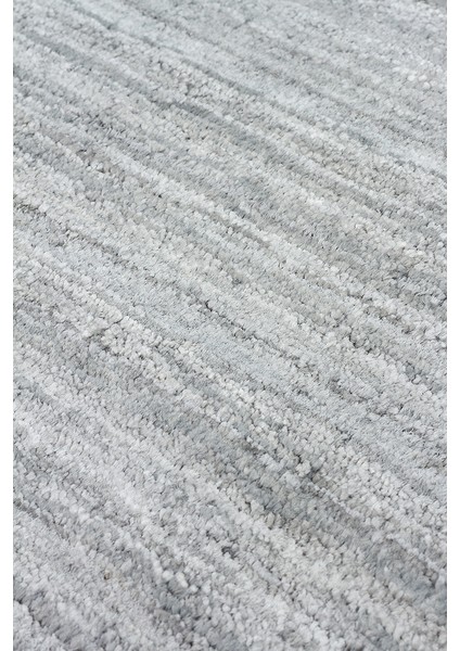 Osaka Grey Ipek ve Yün ile Üretilen Yüksek Kaliteli %100 El Dokuması Sade & Düz Salon Halısı indirimleri