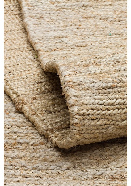 Giger Beıge, Jüt Kullanılarak El Örgüsü ile Üretilen Hasır Dokulu Jüt Halı modelleri