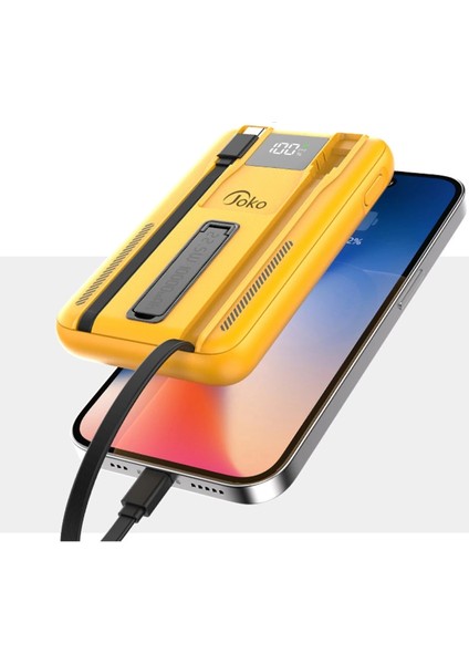Joko J39 10.000 Mah 20W Pd Dahili Kablolu Magsafe Powerbank - Turuncu indirimleri
