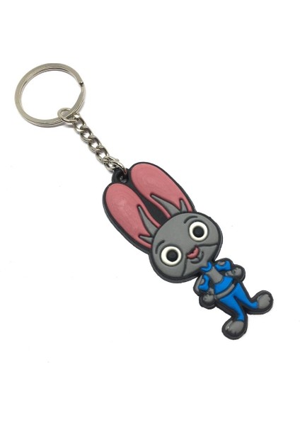 Sporcu Tavşan Silikon Oto Anahtarlık