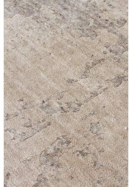 Grace Grey, Kendinden Desenli Yün, Viskon ve Pamuk Karışımlı Desenli Zarif Salon Halısı fırsatları