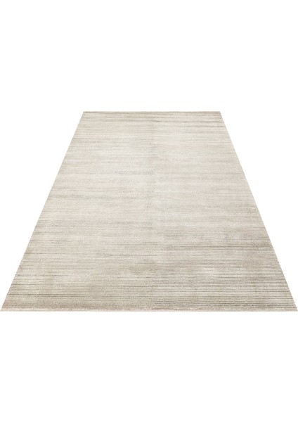 Orlando Silver El Dokuma Teknikleriyle Özenle Üretilmiş, Doğal Viskon, Yün Karışımlı Salon halısı