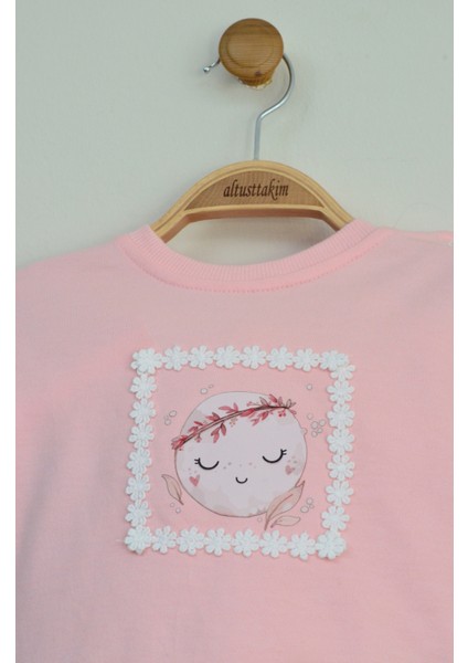 Pembe Kız Bebek Baskılı Fırfırlı Alt Üst Takım indirimleri