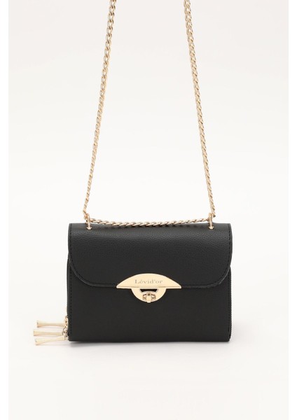 Siyah Zincir Askılı Kadın Çanta - 930143