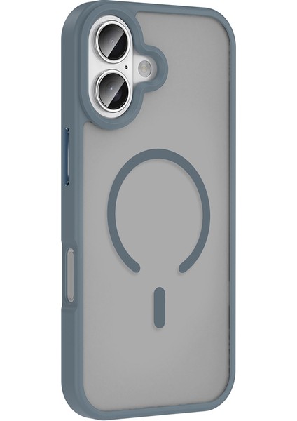 iPhone 17 Kılıf M-Safe Şarj Özellikli Mat Arka Yüzey Brvh Sio Kapak - Siyah indirimleri