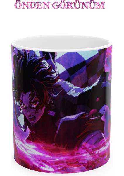 Demon Slayer "tanjiro" Baskılı Canlı Renkli Porselen Kupa Bardak fırsatları