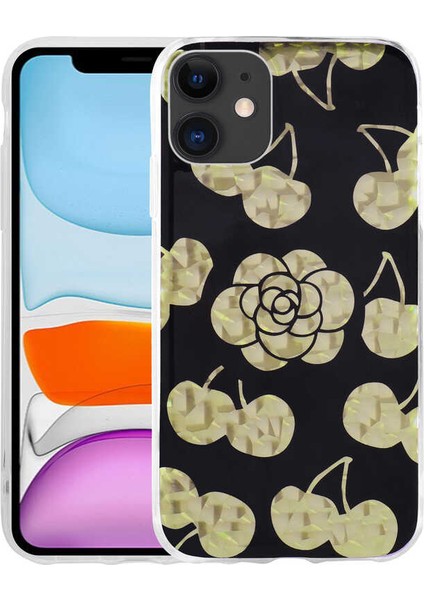 iPhone 11 Uyumlu Desenli Sert Brvh Elnov Kapak-No3 fırsatları