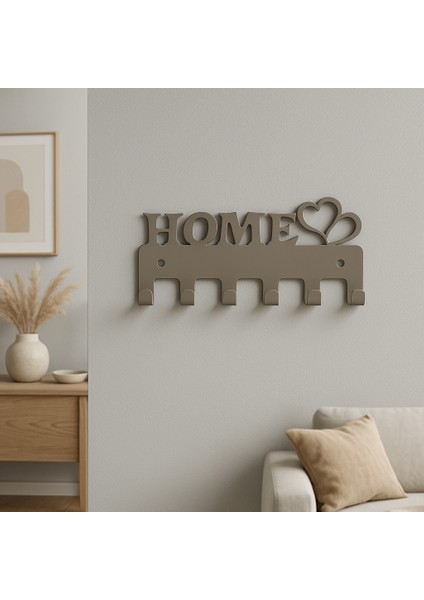 Home Yazılı Kalpli Metal Anahtarlık Askısı | Duvar Tipi Anahtar Organizer modelleri