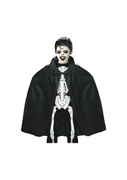 Siyah Renk Yakalı Halloween Pelerini 90 cm fırsatları