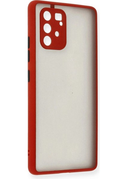 Ieg Samsung Galaxy A91 / S10 Lite Kılıf Montreal Silikon Kapak - Kırmızı