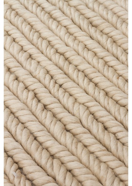 Wolly Beıge, %100 Yün Kullanılarak El Işçiliğiyle Örülmüş, Yumuşak Dokulu Bohem Halı fırsatları