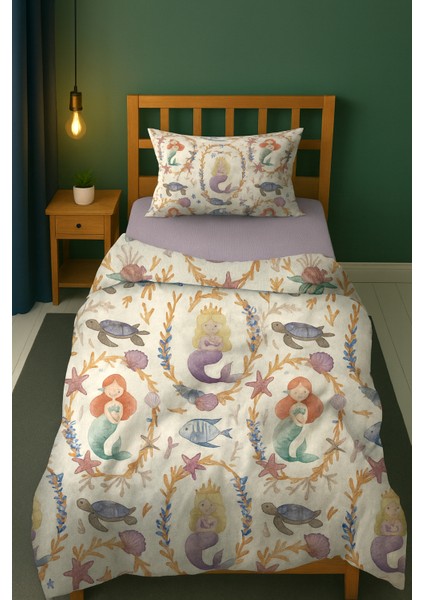 Denizkızı Masalı Tek Kişilik Çocuk Nevresim Seti