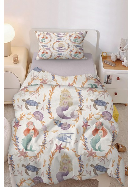 Denizkızı Masalı Tek Kişilik Çocuk Nevresim Seti fiyatları