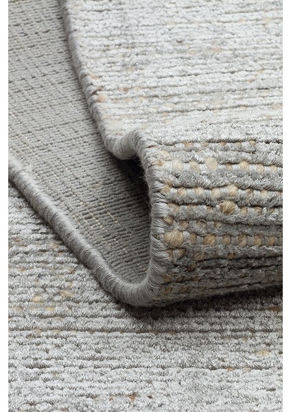 Toronto Grey, %100 El Dokuma, Yün ve Viskon Karışımlı Country Tarzı Salon Oturma Odası Halısı modelleri