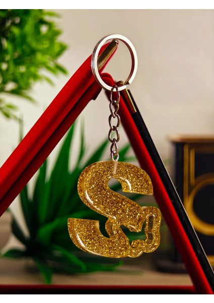 Harf Anahtarlık El Yapımı Epoksi Anahtarlık Kişiyeözel Hediyelik Ürün Harfli Anahtarlık Kelebek Desenli Anahtarlık