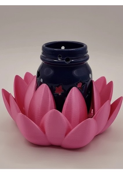 Büyüleyici Lotus Çiçeği Bardak Altlığı | Termo Reaktif Açılır Kapanır Yapraklar | 3 Boy (12-14.5-17 Cm) ve Renk Seçeneği