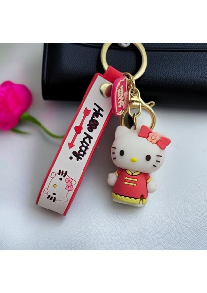 Hello Kity Figürlü Lüx Anahtarlık Çanta Aksesuarı Rengarenk Hediyelik 1ADET modelleri