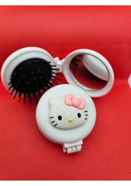 Sanrio Kawaii Hello Kitty Aynalı Tarak Kapaklı Mini Çep Ayna ve Tarak Lüx Hediyelik Ürünler fiyatları