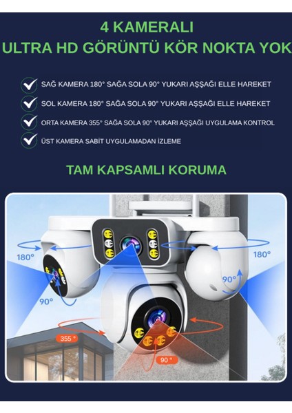 AR-KM AURORA 16 Kameralı WİFİ Güvenlik Kamerası Seti 19'' Monitör NVR Kayıt Cihazı (256GB SSD Dahil) modelleri