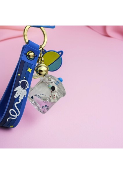 Astronot Figürlü Içi Renkli Sulu Anahtarlık Çanta Aksesuarı Hediyelik Peluş Oyuncak 1 Adet fırsatları