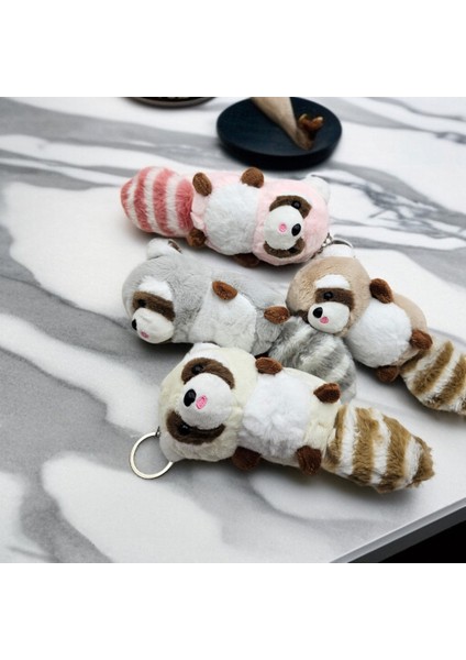 Rakun Hayvan Peluş Anahtarlık Sevimli Kaliteli Rengarenk Renk Seçenekli 1ADET fırsatları