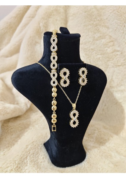 Çelik Kolye -Küpe - Bileklik Seti modelleri