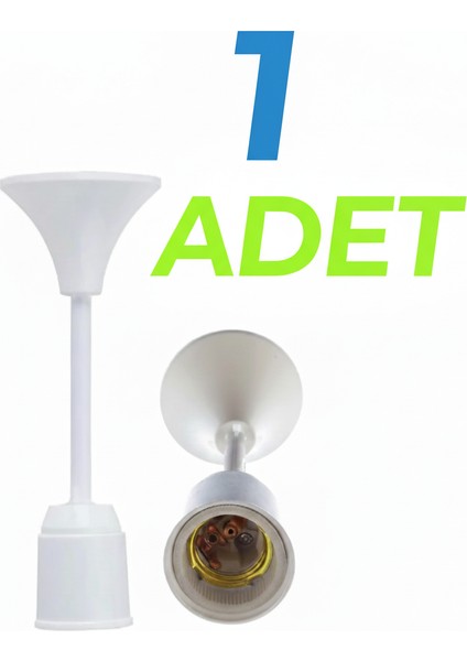 Muhafazalı Porselen Asma Duy Tij Takımı E27