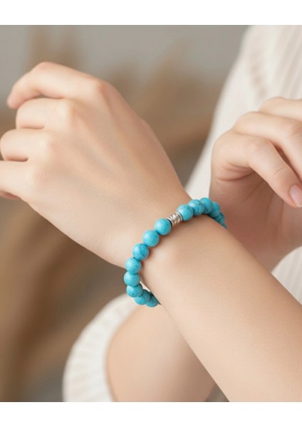 Turkuaz Doğaltaş Bileklik