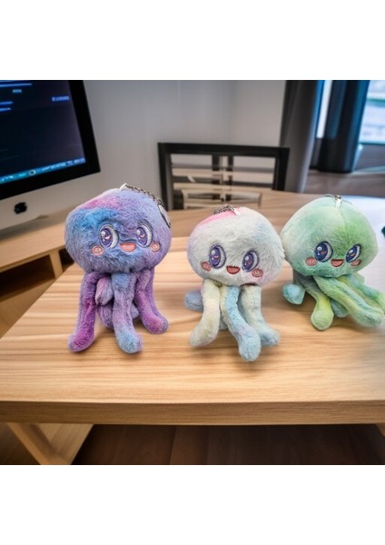Ahtapot Hayvan Peluş Anahtarlık Sevimli Kaliteli Rengarenk Renk Seçenekli 1ADET fiyatları