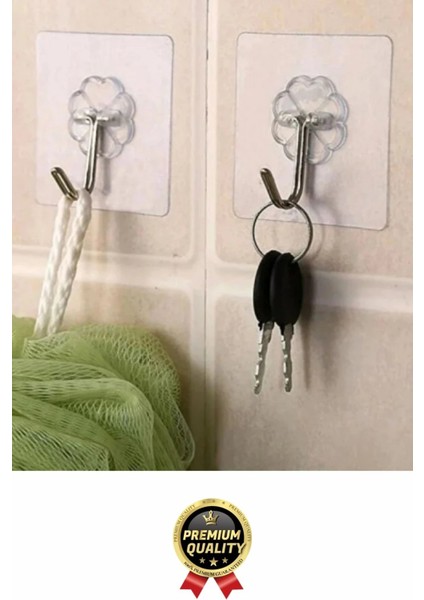 Çok Amaçlı Süper Güçlü Kendinden Yapışkanlı Kolay Montaj Duvar Mutfak Şeffaf Askılık Kancalı Askı fiyatları