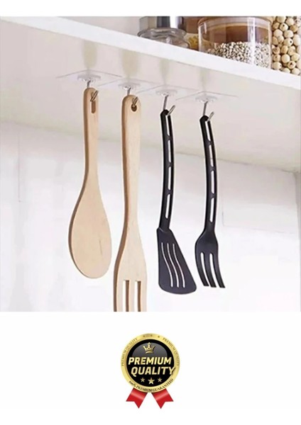 Çok Amaçlı Süper Güçlü Kendinden Yapışkanlı Kolay Montaj Duvar Mutfak Şeffaf Askılık Kancalı Askı indirimleri