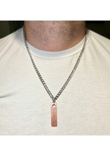 Kararma Yapmaz Çelik Zincir Kolye Saf Bakır Uç modelleri