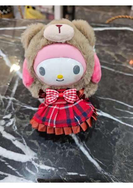 Sanrio Kawaii My Melody Lüx Büyük Boy Peluş Oyuncak Anahtarlık 17CM Sevimli Gün Sevgili Hediyesi fırsatları