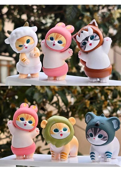 Moufusand Kedi Figürü Koleksiyonu | Moufusand Hayvan Kostümlü Rastgele 1 Model fiyatları