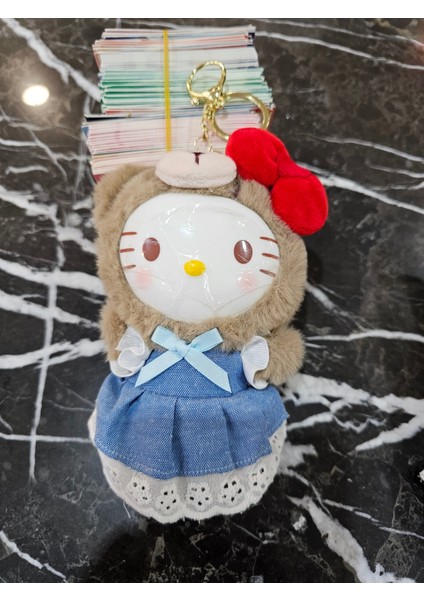Sanrio Kawaii Hello Kitty Lüx Büyük Boy Peluş Oyuncak Anahtarlık 17CM Sevimli Gün Sevgili Hediyesi fiyatları