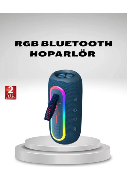 Ieg® Taşınabilir Mini Bluetooth Hoparlör Güçlü Ses ve Şık Kırmızı Tasarım