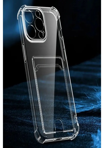 Apple Iphone 17 Air Kartlıklı Kılıf Darbe Emici Köşe Korumalı Silikon Kapak Şeffaf Füme fiyatları