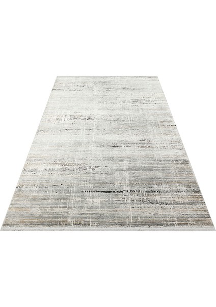 Athena Grey Sık Dokuma Tekniği ile Üretilen Viskon Modern ve Sade Makine Halısı