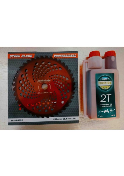 Ustateknisyen Archer Tırpan Ot Motoru Elmas Testere ve Tam Sentetik 2 Zamanlı Yağ Yüksek Kalite