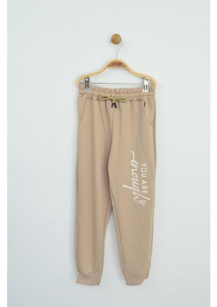 Bej Kapüşonlu Kız Eşofman Takımı fırsatları